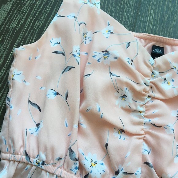 Design Lab Pink Floral Tank Top, Sz S - Picture 2 of 3